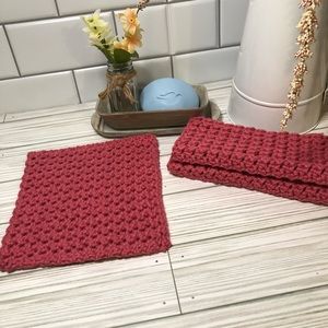 Handmade Washcloth. 100% Cotton crochet washcloths